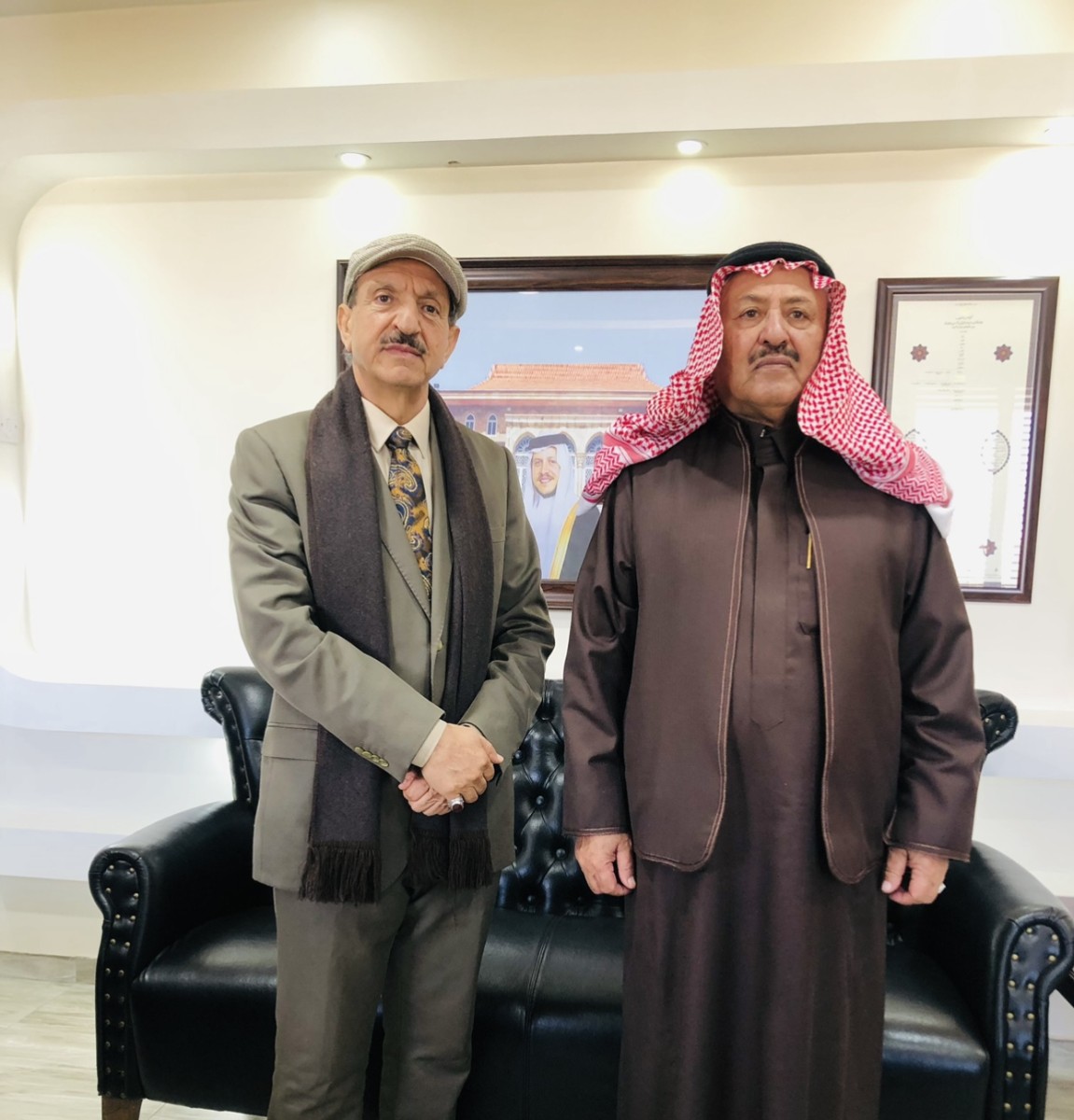 المستشار مصطفى بن خالد يلتقي مستشار جلالة الملك عبد الله الثاني ابن الحسين لشؤون العشائر